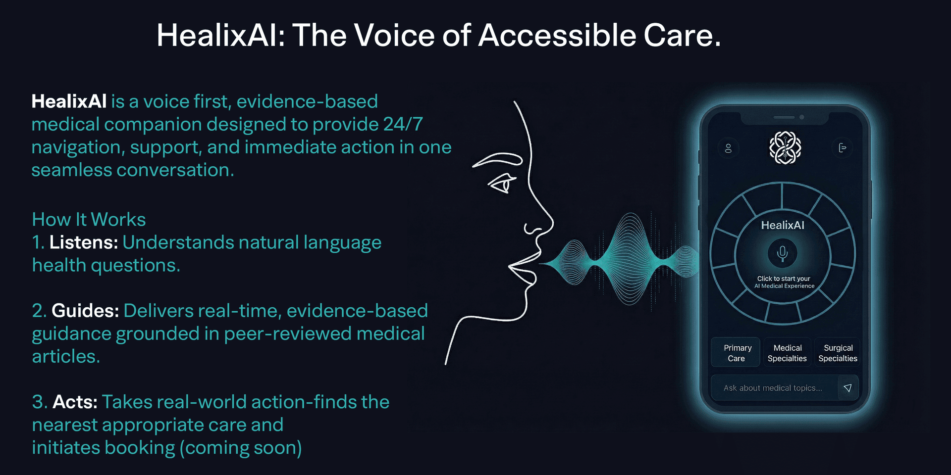 User talking to HealixAI