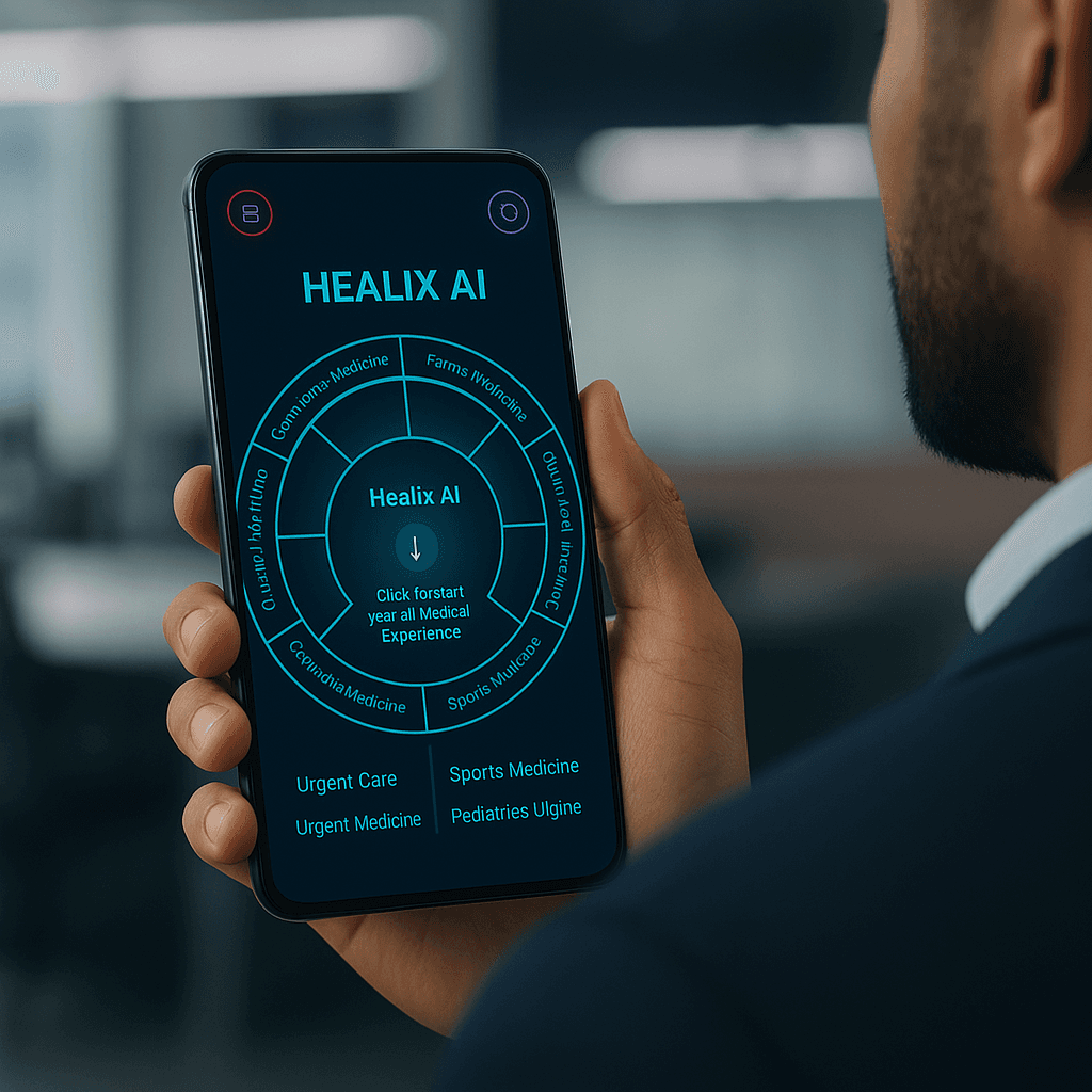 HealixAI Mobile App Interface
